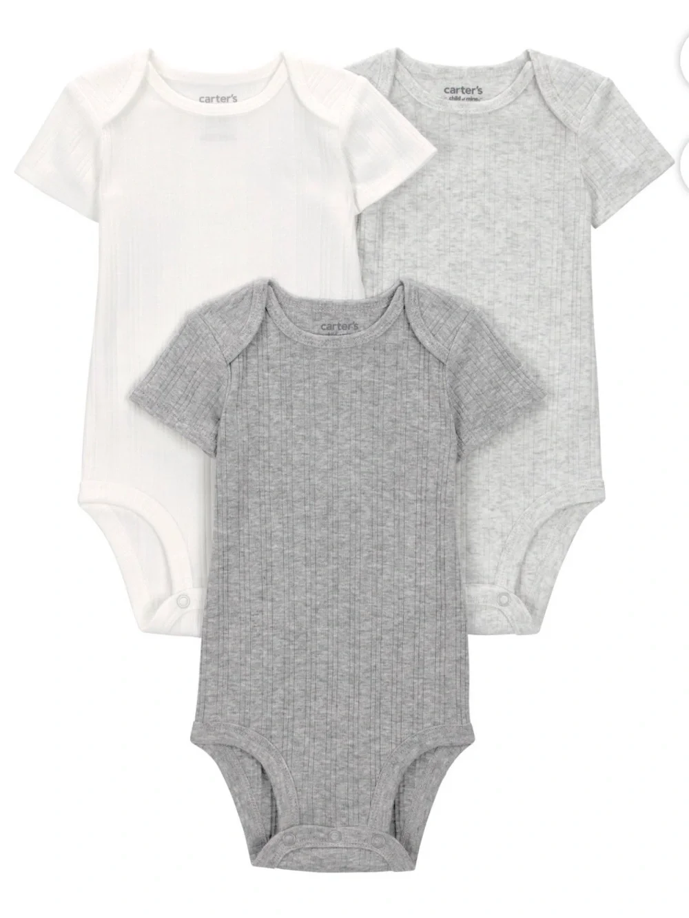 Carter's Child of Mine Baby Bodysuits, 6-Pack, Sizes Preemie newborn